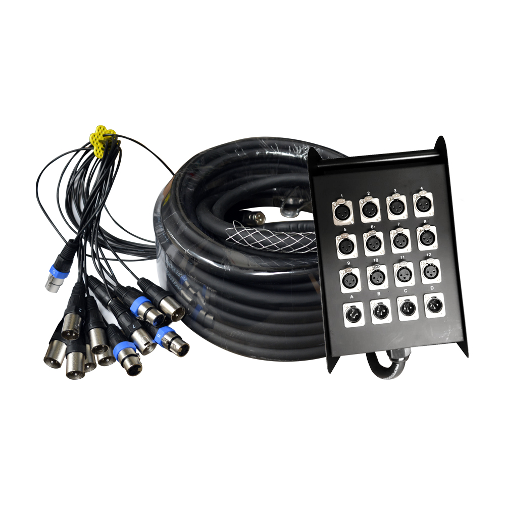 CABLE MULTIPAR 30MTS. 12XLR/ 4XLR MACHO CARVER         