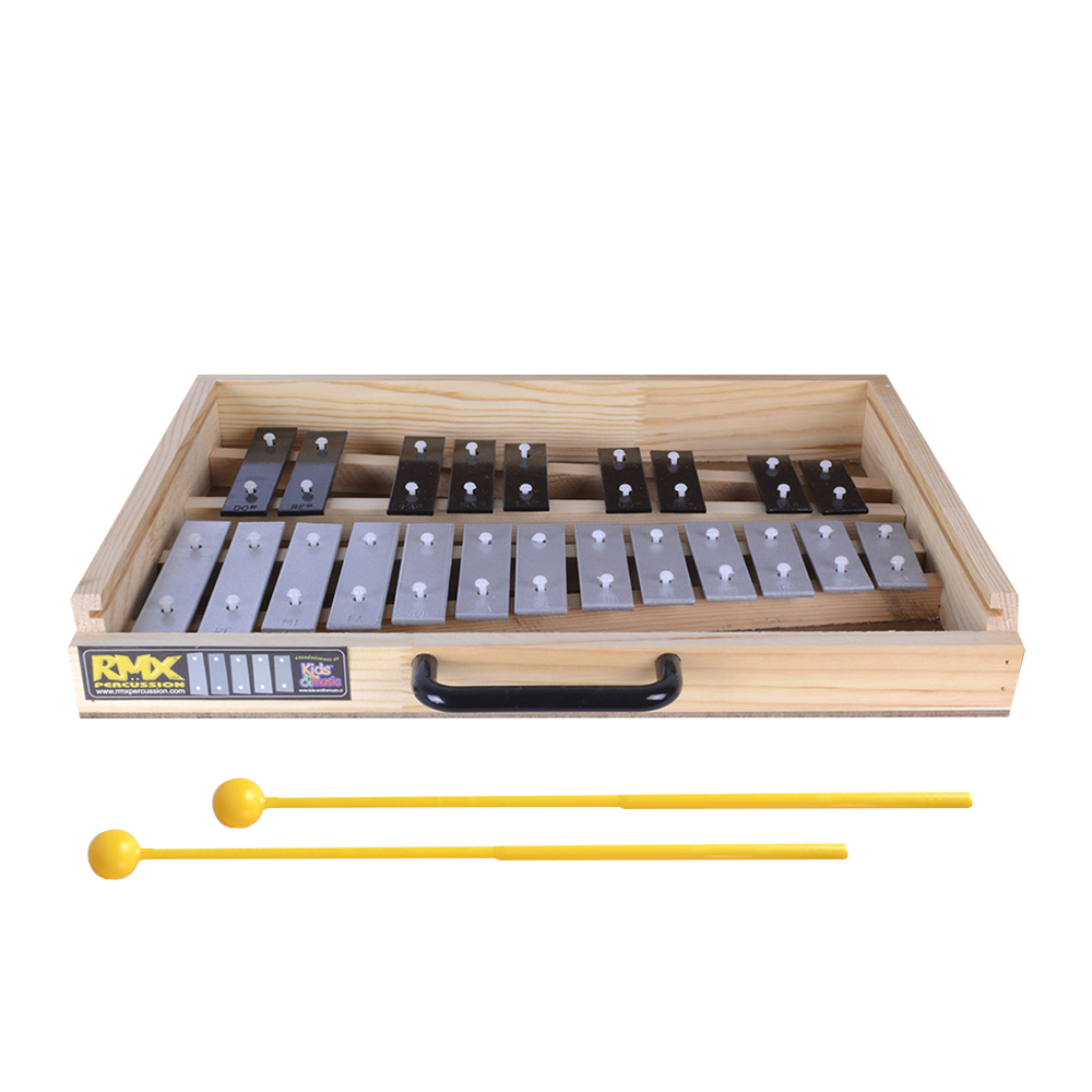 METALOFONO 22NOTAS CROMADA C/MADERA               