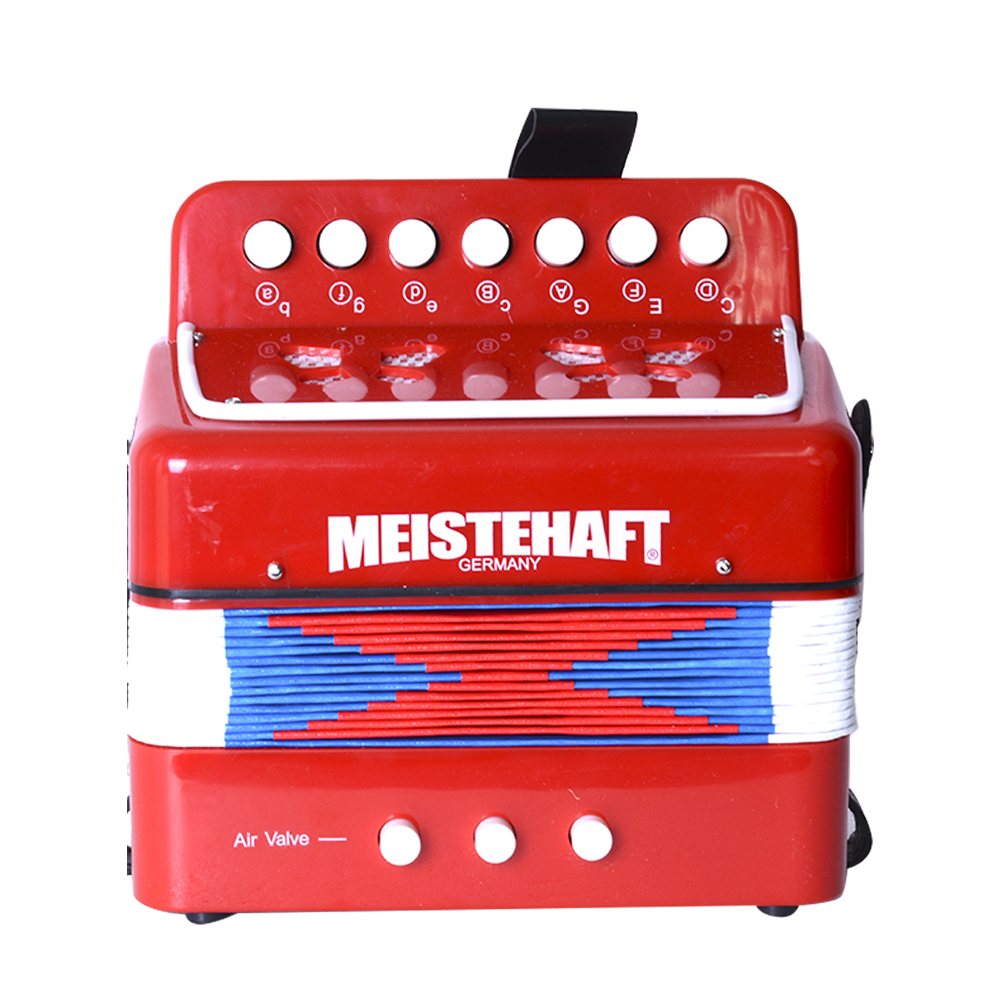 ACORDEON NIÑO 3 BAJOS ROJA MT-2018 MEISTEHAFT      