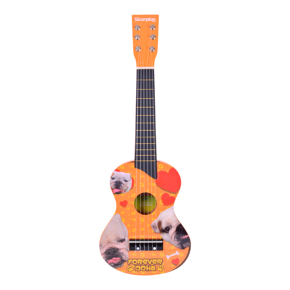 GUITARRA NIÑO 25PLS. MOD . BULLDOG COLOR CAFÉ