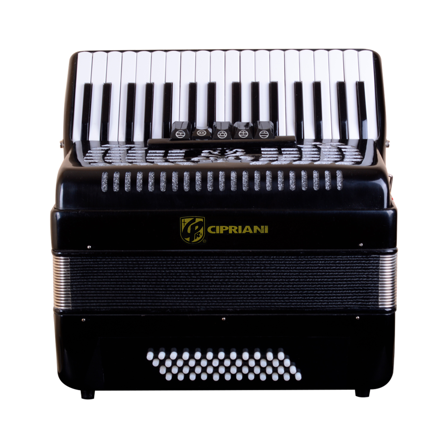 ACORDEON 48 BAJOS-5 REG. NEGRA CPA-48-5NR CIPRIANI