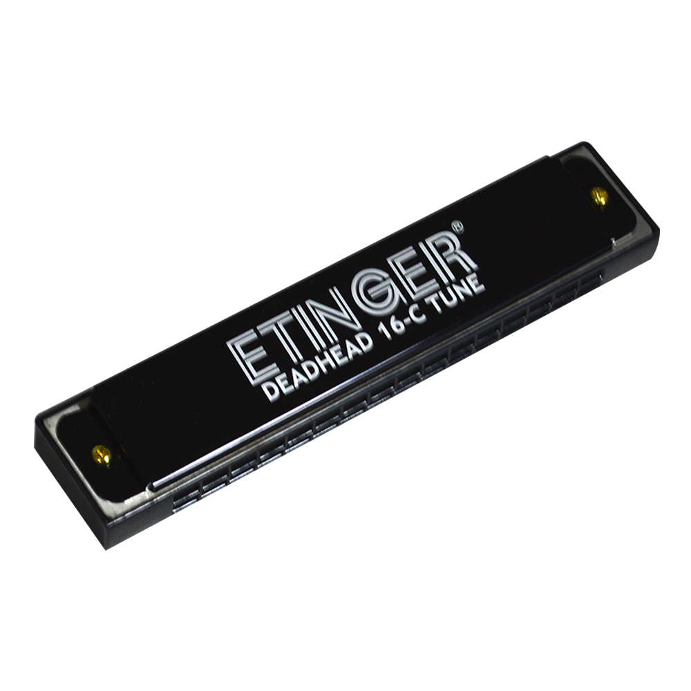ARMONICA 16NOTAS C "DEADHEAD" NEGRA ETINGER