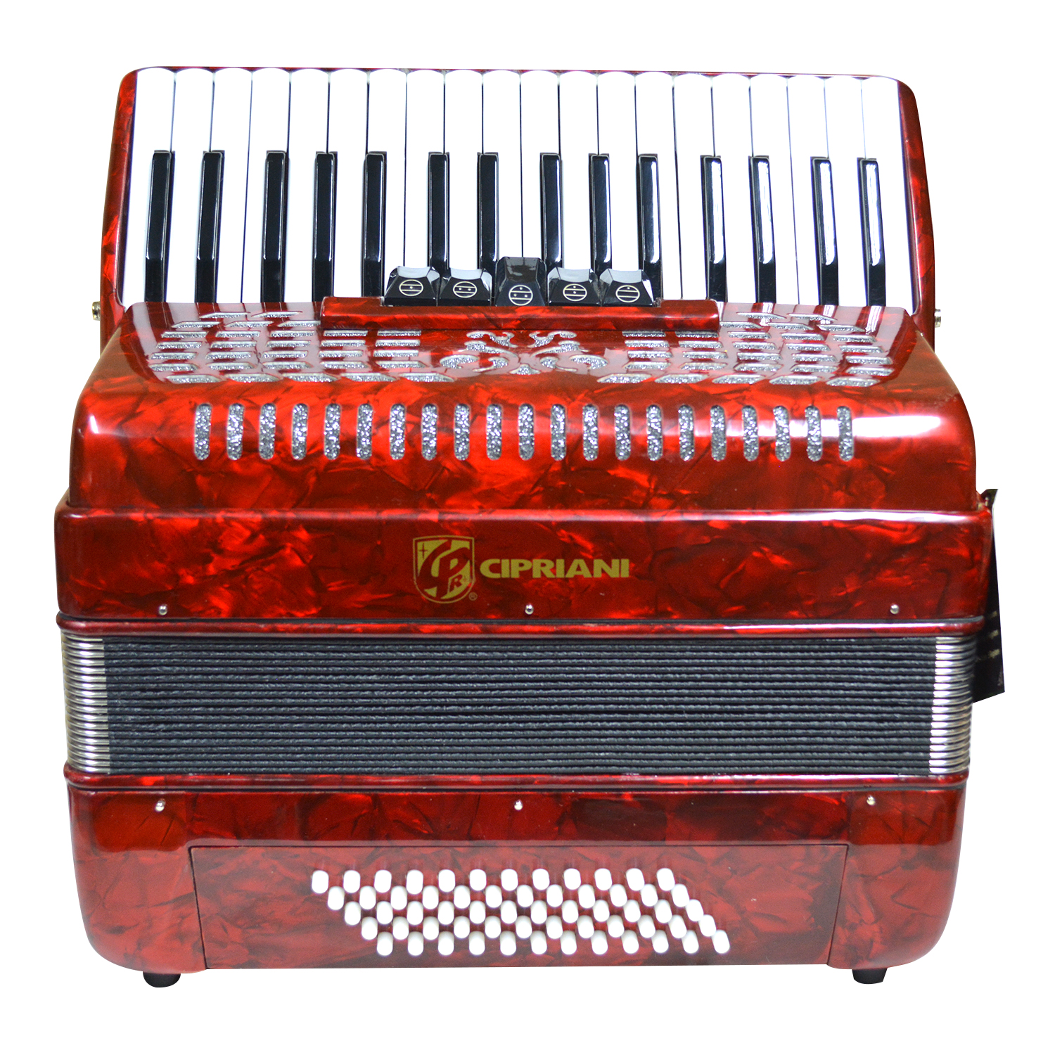 ACORDEON 60 BAJOS- 5REG. ROJA CPA-60-5RD 60 CIPRIANI