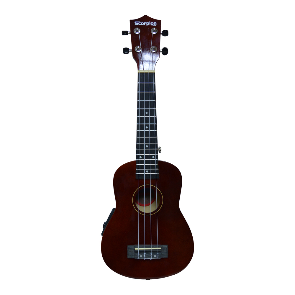 UKELELE ELECTRO ACUSTICO  C/FUNDA SCORPION        