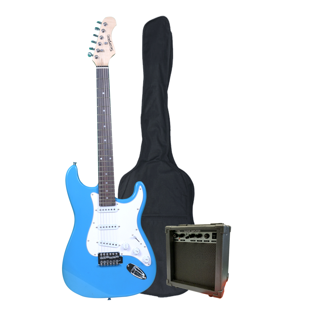 PACK GUITARRA ELEC.PAC-6 BL/AZUL SCORPION             