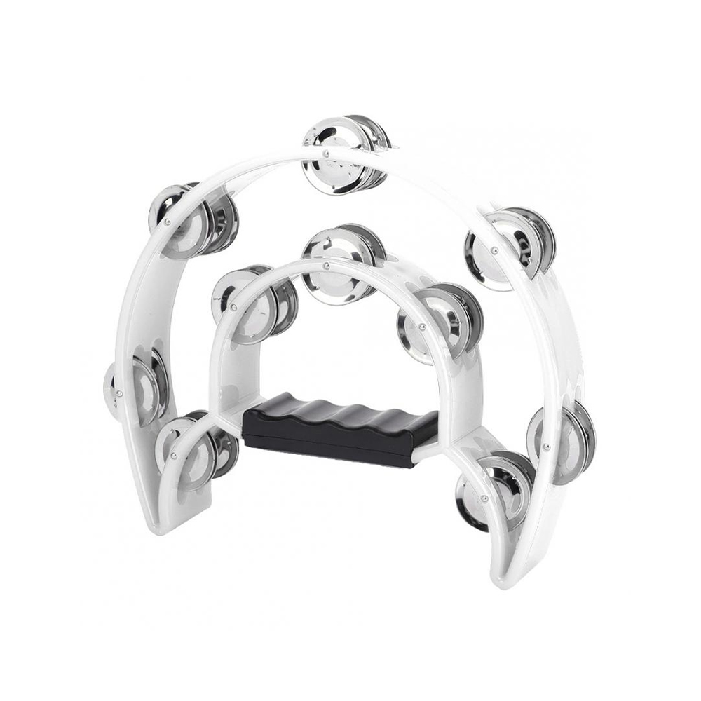 PANDERO TR-4 BLANCO (MEDIA LUNA DOBLE) RMX               