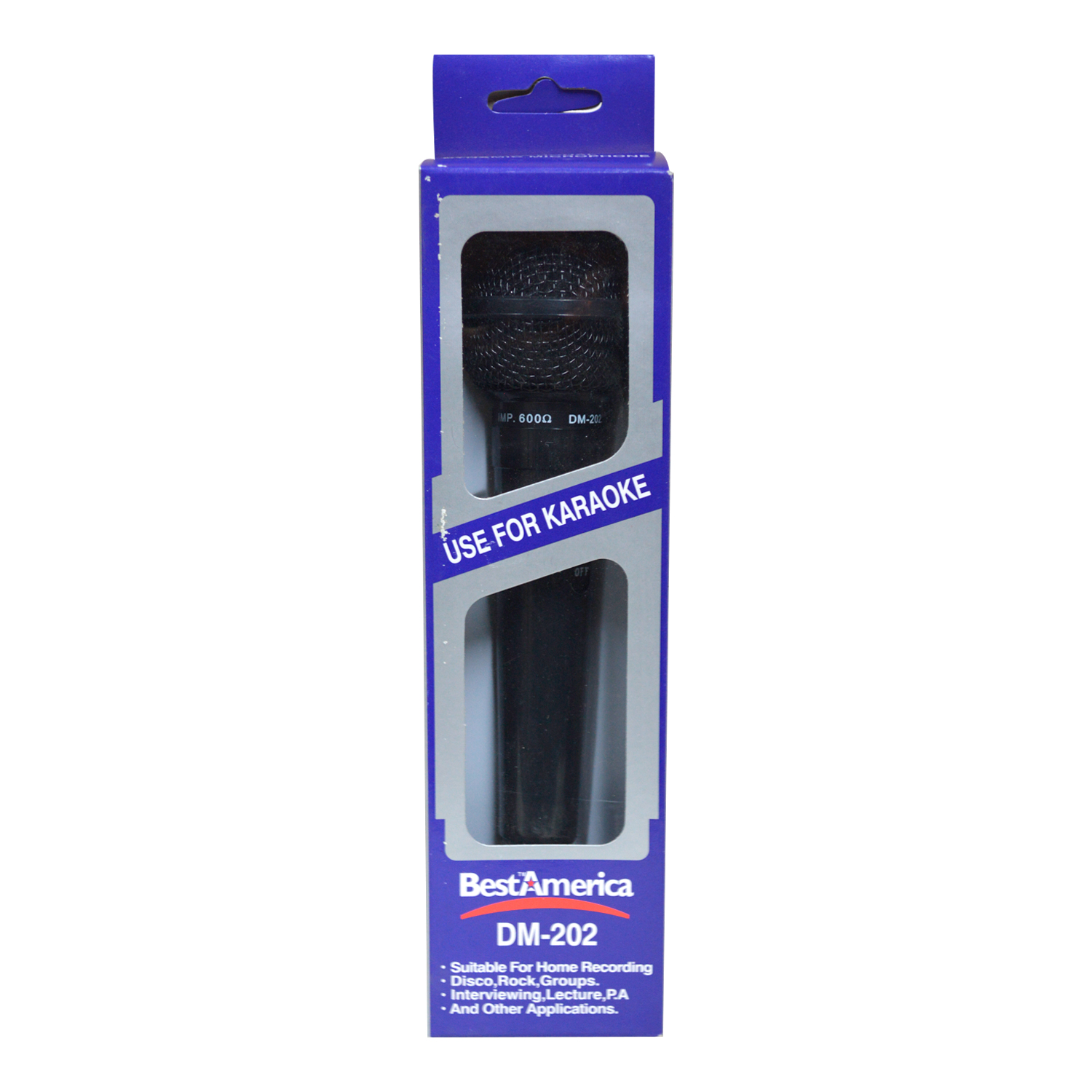 MICROFONO HM 202 NEGRO  BESTAMERICA                     