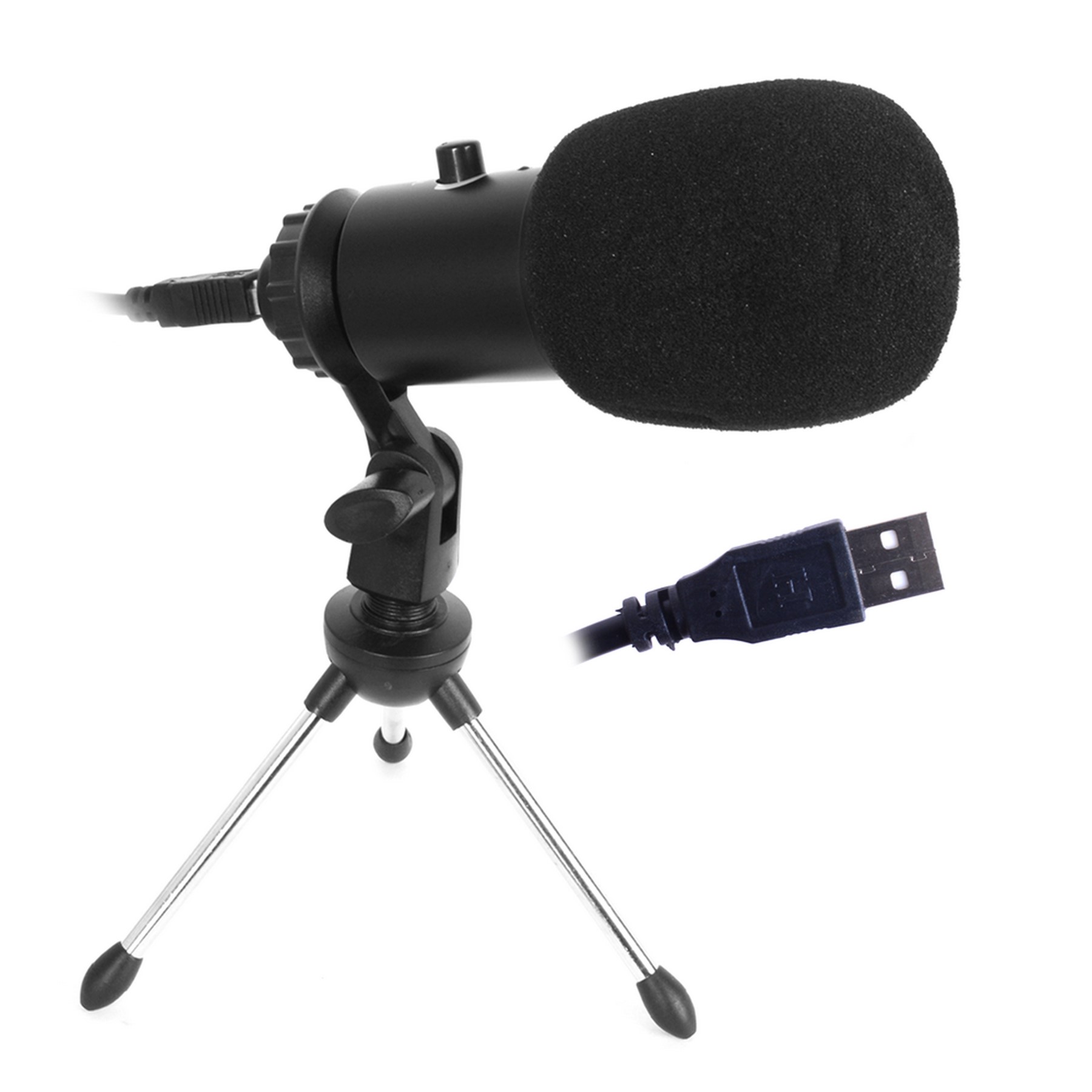 MICROFONO CONDENSADOR. USB + ATRIL SMC-22B CARVERPRO   