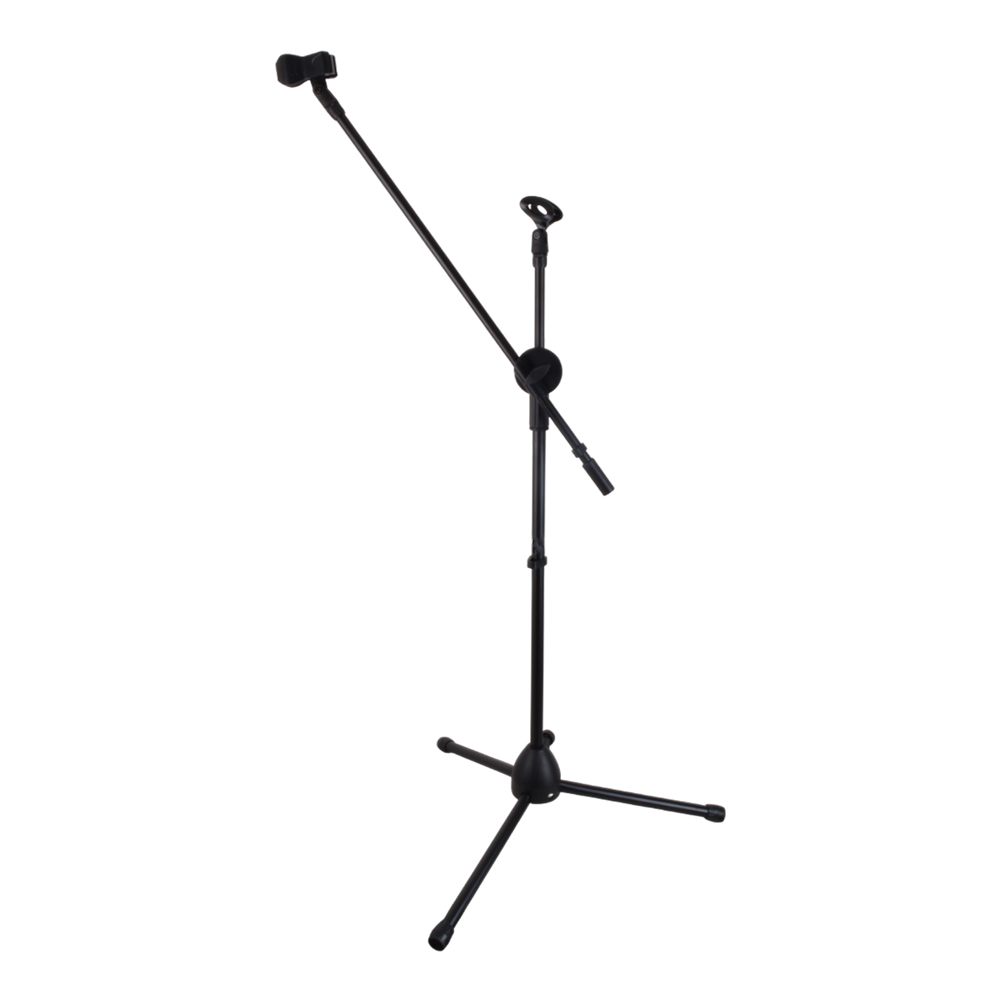PEDESTAL + BOOM (X2) + 2 PORTA MICROFONO MOD.MS-1BK AKC   