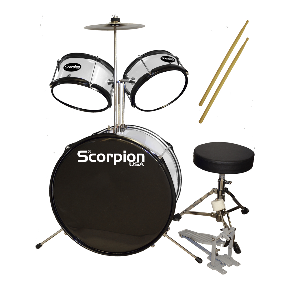BATERIA NIÑO 3PCS.SILVER SBJ-3/SL SCORPION                   