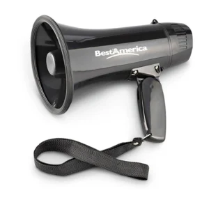 MEGAFONO NEGRO 10W + SIRENA 11S-4PD/BK + BATERIA