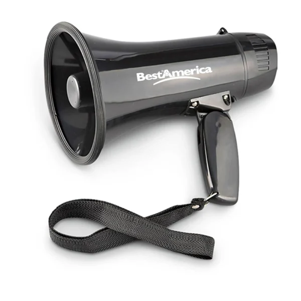 MEGAFONO NEGRO 10W + SIRENA 11S-4PD/BK + BATERIA