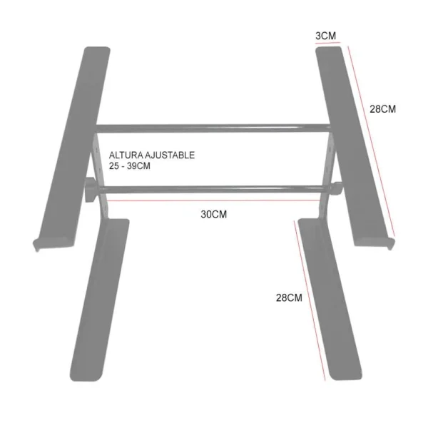 SOPORTE PORTATIL DJ LAPTOP/NOTEBOOK             