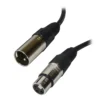 CABLE MICROFONO BALANC.EADO XLR M - XLR H 3MT CARVER ESSENT MEXX-01