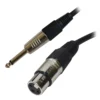 CABLE MICROFONO DESBALANCEADO PLUG 6,3-XLR H 10MT CARVER ESSENT MEPX-02