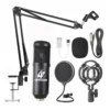 KIT STREAMING MICROFONO+ATRIL+FILTRO/ACC BM-800K BLACK