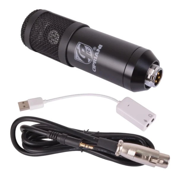 KIT STREAMING MICROFONO+ATRIL+FILTRO/ACC BM-800K BLACK