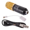 KIT STREAMING MICROFONO+ATRIL+FILTRO/ACC BM-800K GOLD