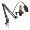 KIT STREAMING MICROFONO+ATRIL+FILTRO/ACC BM-800K GOLD