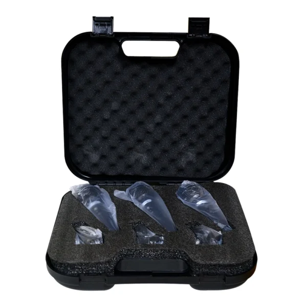SET DE 3 MICROFONOS + PORTA MICROFONO MODELO CH33-3BK CARVERPRO