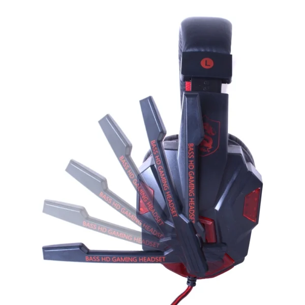 AUDIFONO/MICROFONO GAMER FL-7000HD NEG/ROJ FASTLINK