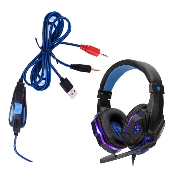 AUDIFONO/MICROFONO GAMER FL-7100HD NEG/AZL FASTLINK