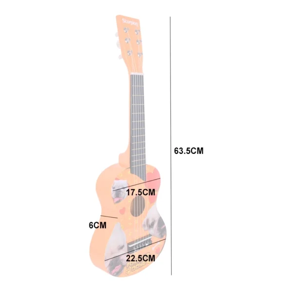 GUITARRA NIÑO 25 MODELO BULLDOG COLOR CAFÉ