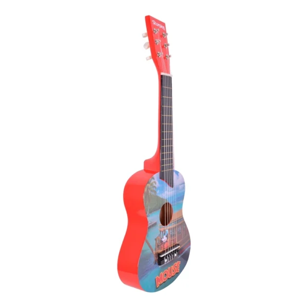 GUITARRA NIÑO 25 MODELO BARCO COLOR ROJA