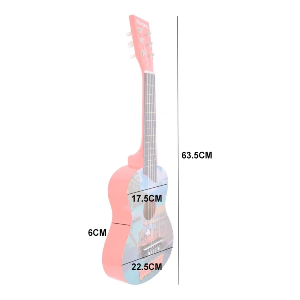 GUITARRA NIÑO 25 MODELO BARCO COLOR ROJA
