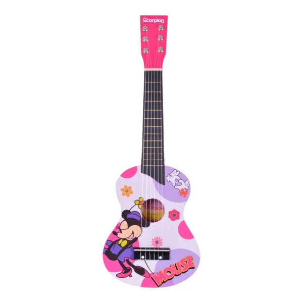 GUITARRA NIÑO 25 MODELO RATONCITA COLOR FUCSIA