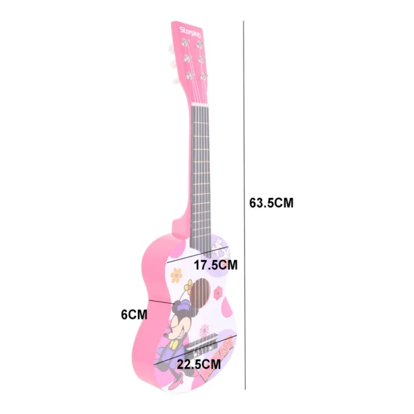 GUITARRA NIÑO 25 MODELO RATONCITA COLOR FUCSIA