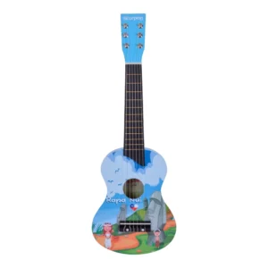 GUITARRA NIÑO 25 MODELO RAPA NUI COLOR CELESTE