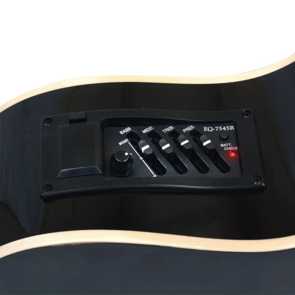 GUITARRA ELECTROACUSTICA ZA-521CEQ/BK NEGRA + FUNDA ZARAGOZA