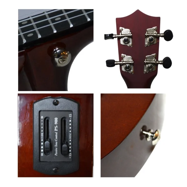UKELELE ELECTRO ACUSTICO + FUNDA SCORPION