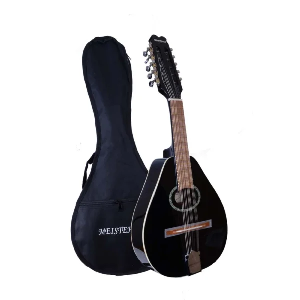 MANDOLINA 10CDA.NEGRO M10C/BK + FUNDA MEISTEHAFT