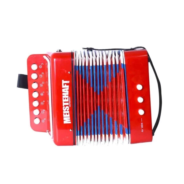 ACORDEON NIÑO 3 BAJOS ROJA MODELO MT-2018 MEISTEHAFT