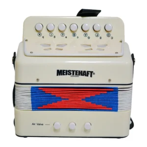 ACORDEON NIÑO 3 BAJOS BLANCA MODELO MT-2018 MEISTEHAFT