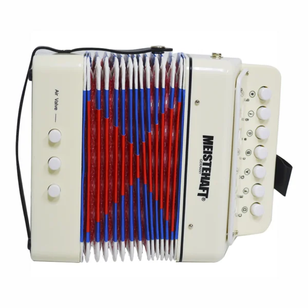 ACORDEON NIÑO 3 BAJOS BLANCA MODELO MT-2018 MEISTEHAFT