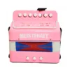 ACORDEON NIÑO 3 BAJOS ROSADO MODELO MT-2018 MEISTEHAFT