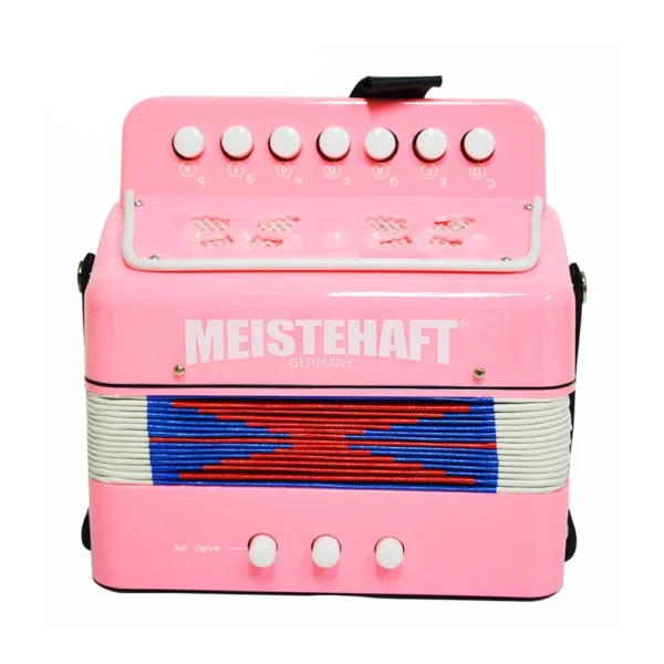 ACORDEON NIÑO 3 BAJOS ROSADO MODELO MT-2018 MEISTEHAFT