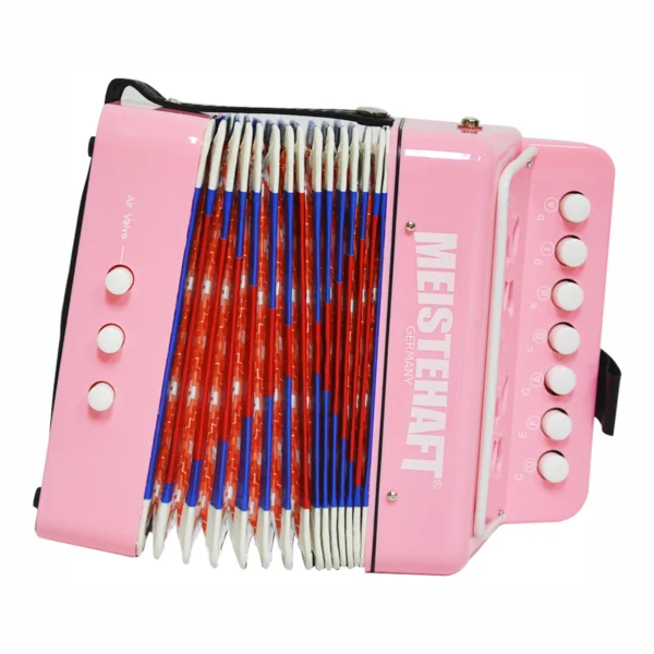 ACORDEON NIÑO 3 BAJOS ROSADO MODELO MT-2018 MEISTEHAFT