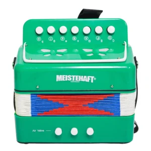 ACORDEON NIÑO 3 BAJOS VERDE MODELO MT-2018 MEISTEHAFT