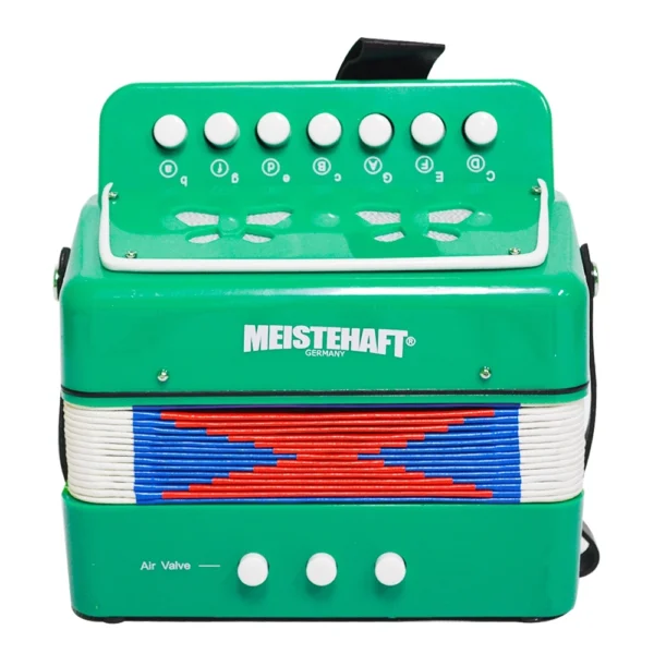 ACORDEON NIÑO 3 BAJOS VERDE MODELO MT-2018 MEISTEHAFT