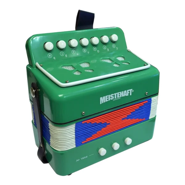 ACORDEON NIÑO 3 BAJOS VERDE MODELO MT-2018 MEISTEHAFT