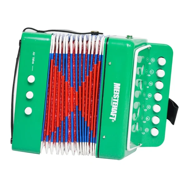 ACORDEON NIÑO 3 BAJOS VERDE MODELO MT-2018 MEISTEHAFT