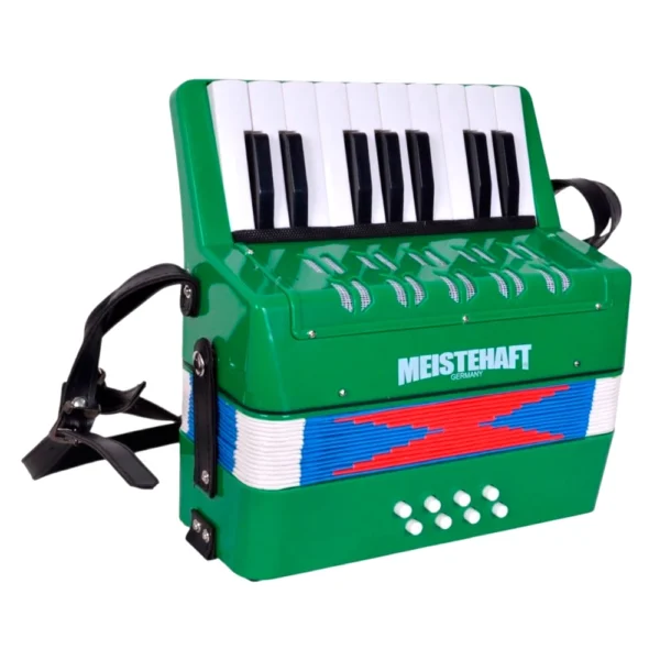 ACORDEON NIÑO 8 BAJOS VERDE MODELO MT-3020 MEISTEHAFT