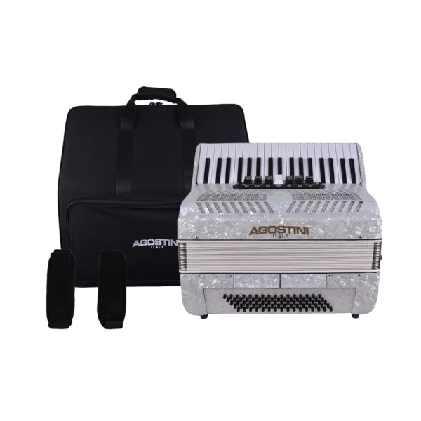 ACORDEON 80 BAJOS 7+2 REGISTROS BCA. AGT-807/WH AGOSTINI