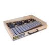 METALOFONO 22NOTAS CROMADA CAJA MADERA
