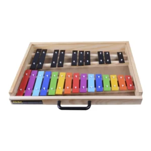 METALOFONO 25 NOTAS COLOR - CAJA MADERA RMX