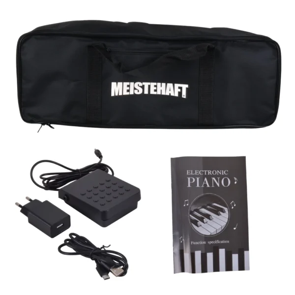 PIANO DIGITA 88NOTAS PORTATIL BLANCO EURO-8600 + FUNDA